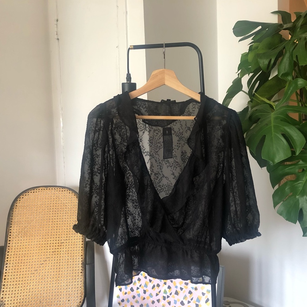 Petite blouse noire